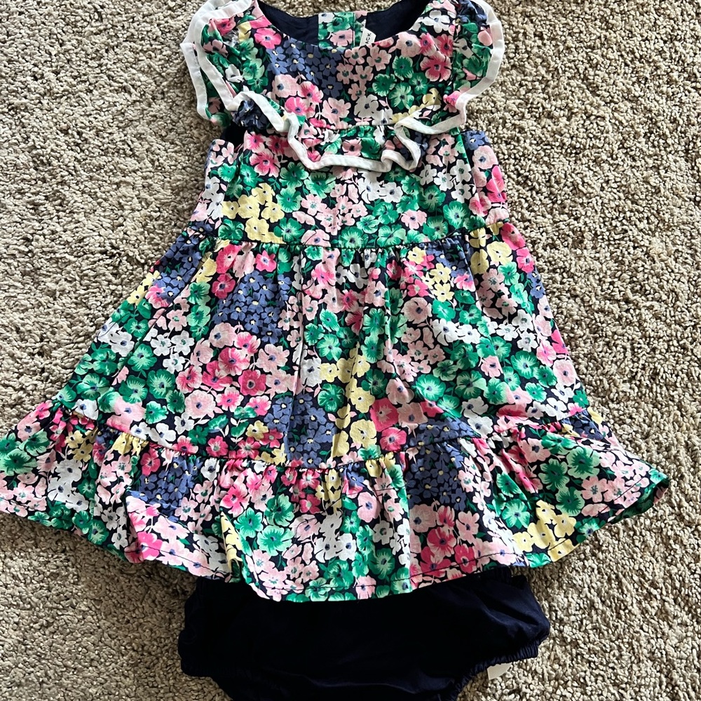 Janie and Jack Floral Dress with Bloomers